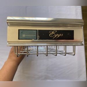 Vintage Retro Refrigerator Wire Egg Basket‎ Bin